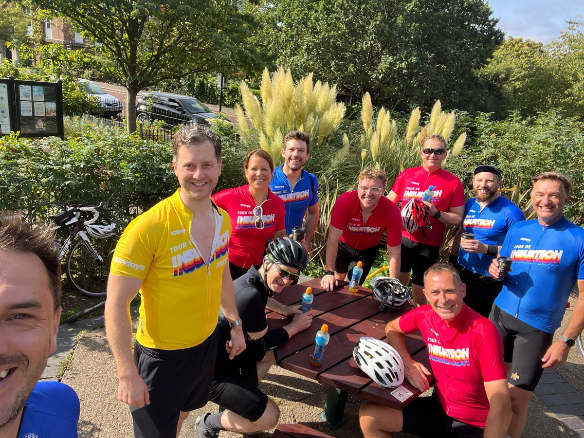 GenasysTech's tweet photo. Stage 1 is a wrap.
 
Thank you to all the riders for joining us on the first day of the 2023 Tour de Insurtech for a very scenic route around London, led by @edgaze 
 
#TourdeInsurtech https://t.co/W1Bgflq6VK