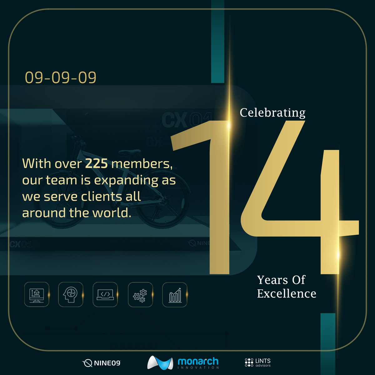 On our 14th Anniversary, I would like to express my profound gratitude to our incredible team, clients, and suppliers. Your unwavering support and dedication have been instrumental in our success.
#monarchinnovation #14thanniversary #achievement  #celebrations #Congratulations