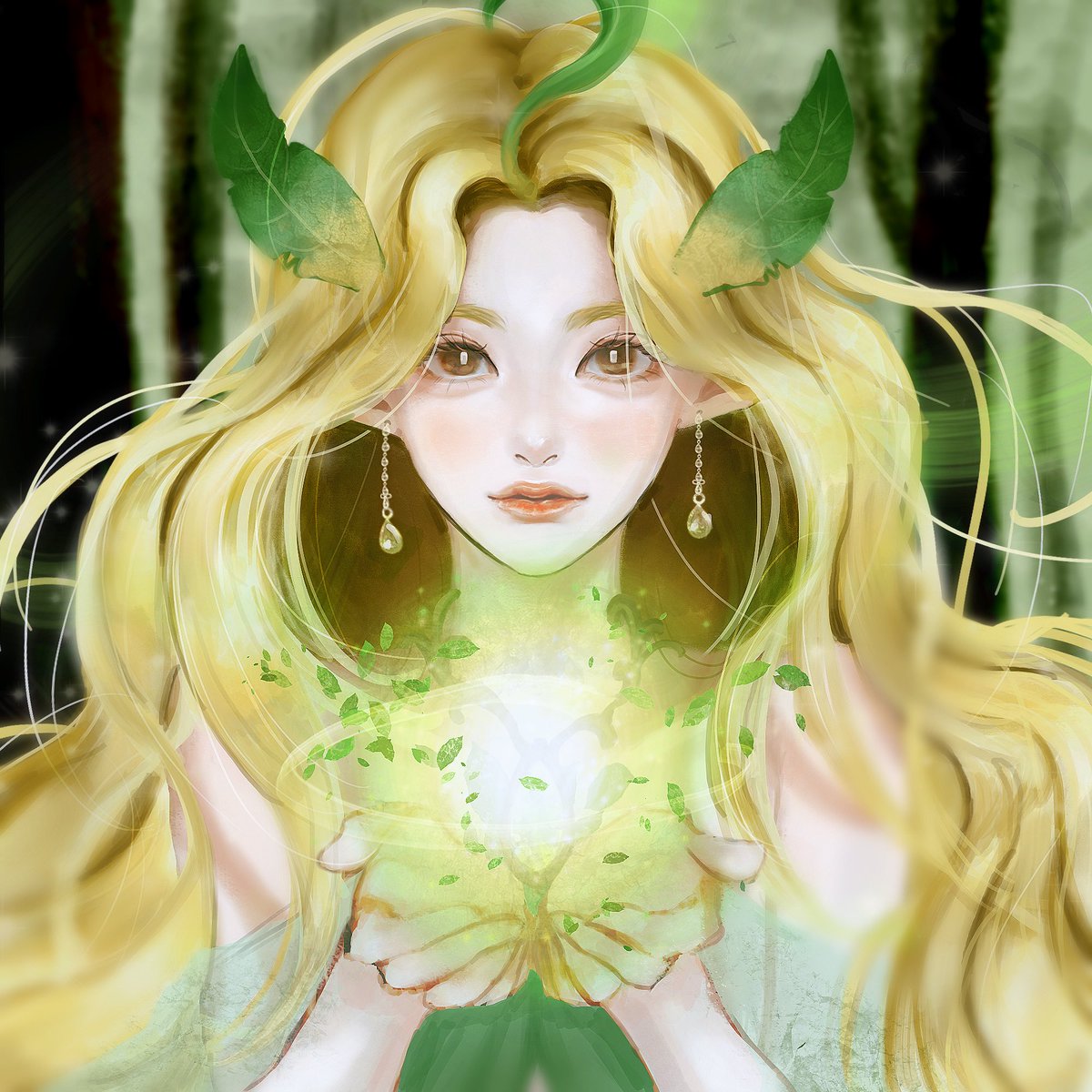 #콕카스_포켓몬의인화_합작
리피아를 의인화 했습니당
엘프가 떠올라서 엘프느낌으로 해봤어용🧚