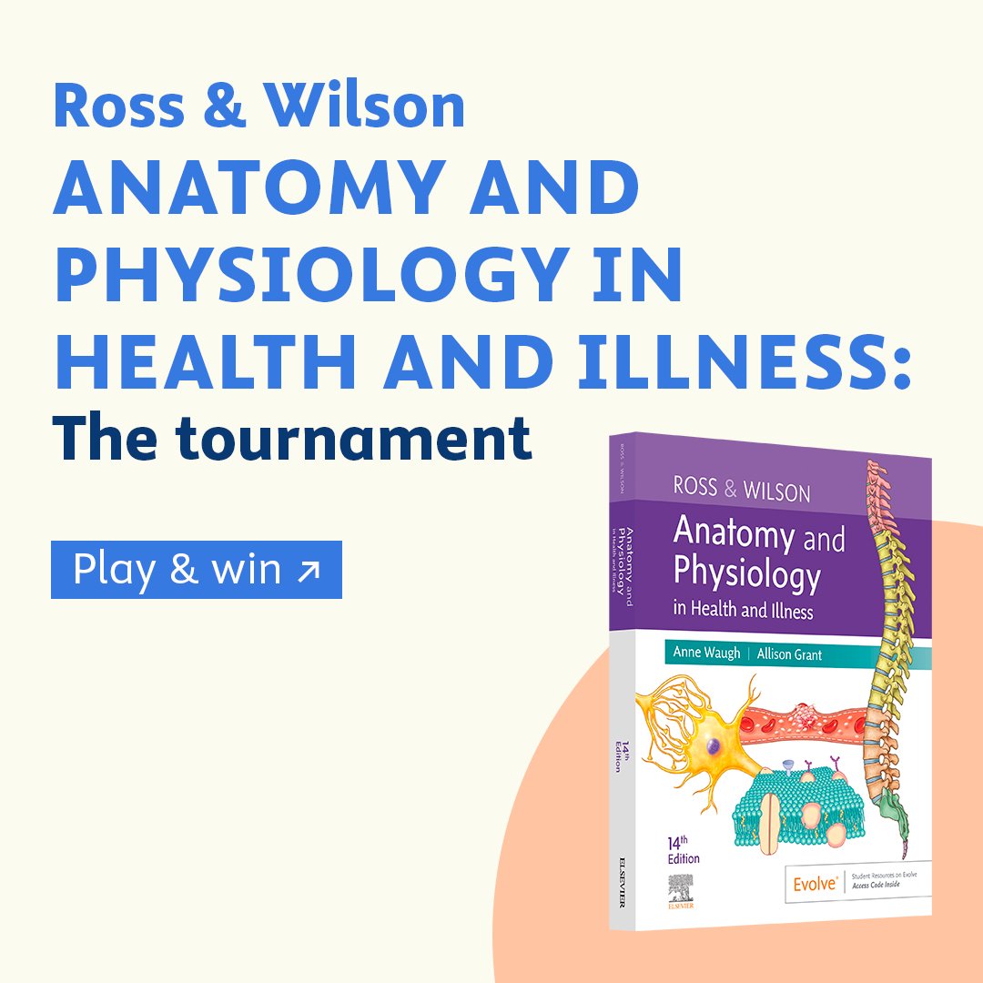 🎉 Introducing Ross &amp; Wilson Anatomy and Physiology in Health and Illness: the Tournament! 📚 

📅 From the 11/09 until the 12/09 

🏆 Prize: a copy of Ross &amp; Wilson Anatomy and Physiology in Health and Illness! 📖 

Click on the link below and play! 🤩 
spkl.io/60134lVJt