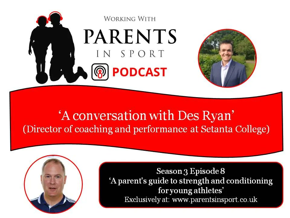 PARENTS IN SPORT PODCAST - 'A parent's guide to strength and conditioning in young athletes'
In this episode director of coaching and performance at Setanta College Des Ryan joins us to discuss strength and conditioning for young athletes.....
buff.ly/3cQdBJj