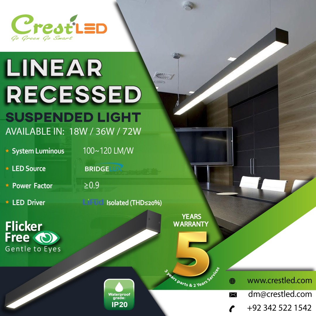 PakCrest's tweet photo. Highbay Light &amp; Linear Recessed Suspended Light

Visit our website for more information:https://t.co/bV54qUG0K0

Contact Us: 03425221542
Email:sales@crestled.com

#LinearRecessedSuspendedLight #highbaylight #HighPowerBackupLight #LEDTubeLights #LEDSlimPanelLight  #crestled https://t.co/qVguZNAKsU