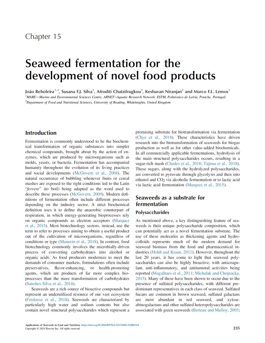 Lemos Lab (@lemos_lab) on Twitter photo 🫴 Wanna know more on #seaweed fermentation & what we do at <a href="/Lemos_lab/">Lemos Lab</a>?
📢 Through #biotechnology one can upgrade seaweed characteristics & meet the modern demands for novel #food products
+ info
shop.elsevier.com/books/applicat……
<a href="/ESTM_IPL/">ESTM - POLITÉCNICO DE LEIRIA</a> @MARE_centre <a href="/UniofReading/">Uni of Reading</a> <a href="/ElsevierConnect/">Elsevier</a> 🫴 Wanna know more on #seaweed fermentation & what we do at <a href="/Lemos_lab/">Lemos Lab</a>?
📢 Through #biotechnology one can upgrade seaweed characteristics & meet the modern demands for novel #food products
+ info
shop.elsevier.com/books/applicat……
<a href="/ESTM_IPL/">ESTM - POLITÉCNICO DE LEIRIA</a> @MARE_centre <a href="/UniofReading/">Uni of Reading</a> <a href="/ElsevierConnect/">Elsevier</a>