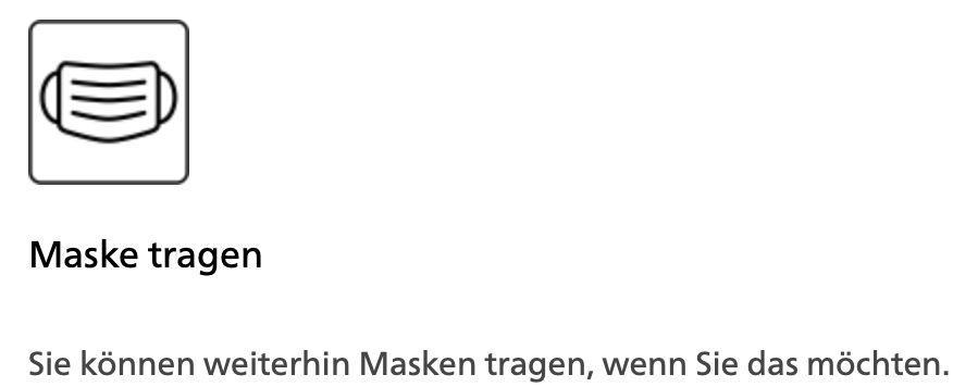 RuediStricker's tweet photo. @KrattigerNadja Das Tragen von Masken ist Personen vorbehalten, die im Bedarfsfall den Wunsch nach dem Tragen einer Maske überzeugend darlegen können. Anderen Personen ist das Maskentragen nicht gestattet. Die Zuständigkeit für die Beurteilung der Motivation obliegt den ordentlichen Gerichten. https://t.co/lhDp9nZByy