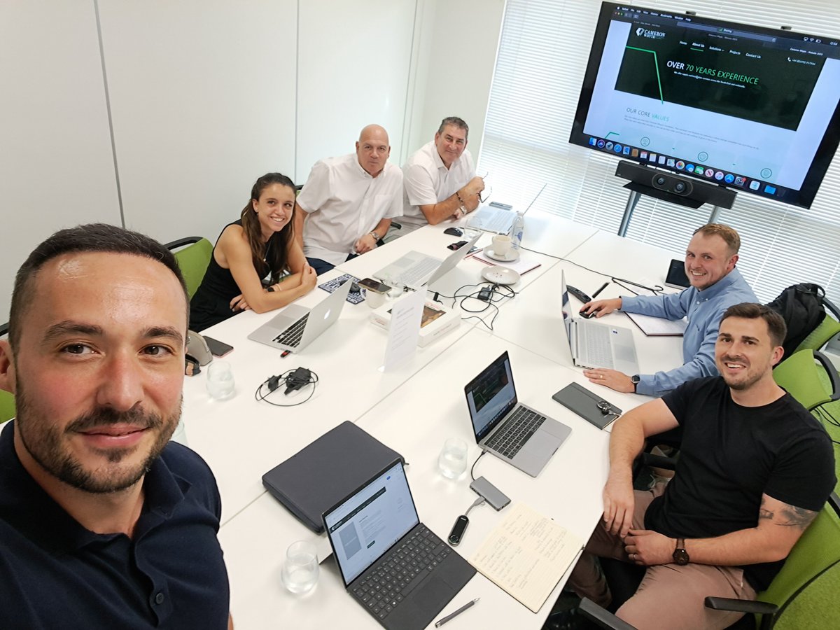 theduxdigital's tweet photo. Great catching up with clients last week!

The day got even better when we were treated to takeaway pizza for lunch! 🍕

A big shoutout to the fantastic team at #CameronWhyte! 🙌 Can't wait to see your new website come to life! 🚀

#WebDesign #DigitalMarketing #DigitalStrategy https://t.co/zbWrJf5kkA