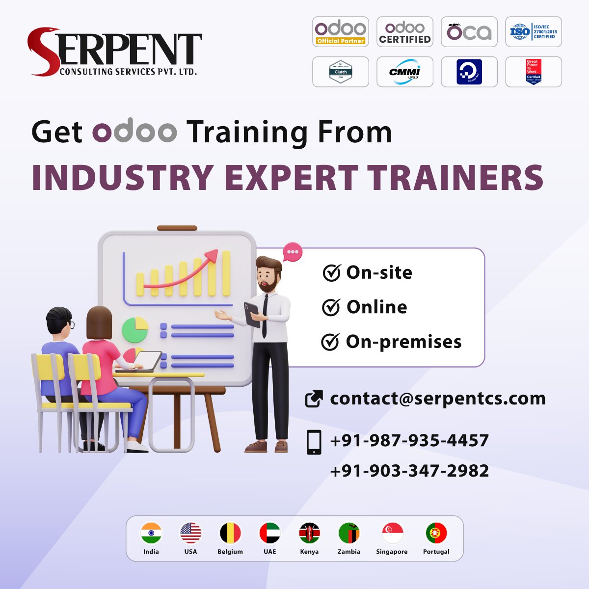 Serpent_CS's tweet photo. #SerpentCS provides dynamic #Odoo #ERPtraining for students & learners of all levels.
With expert instructors & hands-on modules, unlock your potential in world of Odoo.
Enroll now๐https://t.co/8Nudf9Vf3W to start your #ERPlearning today
#odootraining #odoodevops #odoochamp https://t.co/JWAt1v760B