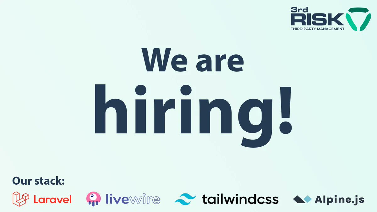 📣 We're hiring a junior #Laravel developer (TALL stack preferred) who lives in the Netherlands to join our team. Competitive salary, #remotework, and supportive colleagues await! (No recruitment agencies, please). linkedin.com/jobs/view/3717… 
Sharing this is much appreciated! ❤️