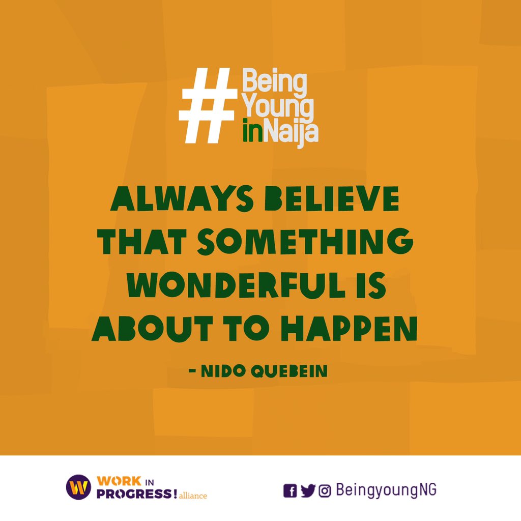 Kickstart this Monday with unwavering belief that something wonderful is just around the corner. Your positive mindset can turn ordinary moments into extraordinary opportunities.

 Make this week  amazing!
#beingyounginnaija