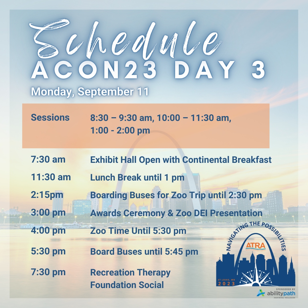 ATRAinAction's tweet photo. #ACON23 DAY 3️⃣! 🥳 We hope you're learning a lot, but we also hope you're having a lot of FUN along the way, ATRA! 🧡 Review the conference program here: https://t.co/pkWQ7oRZVR https://t.co/vm742XPCRC