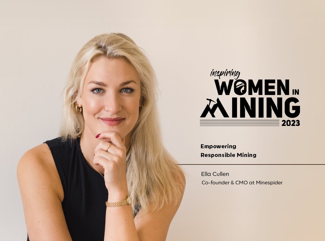 Minespider’s Co-founder & CMO Ella Cullen was featured in “Inspiring #WomenInMining, 2023”!
The list by @Aspioneer highlights her work creating solutions to empower #supplychain actors to showcase their efforts.
Read the interview with Ella here: aspioneer.com/ella-cullen-em…