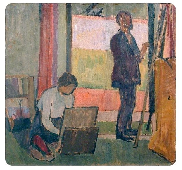 I think this 1900 painting by Vanessa Bell says much about women artists and Western art history....!!

And so does the new <a href="/womensart1/">#WOMENSART</a> book on women who paint - from Gentileschi to O'Keeffe and much more
- Unlocking Women's Art 🎨 
And it's coming soon! 
amazon.com/Unlocking-Wome…