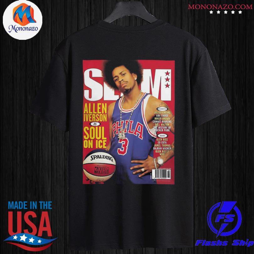 Official Slam Allen Iverson is Soul on Ice basketball shirt
