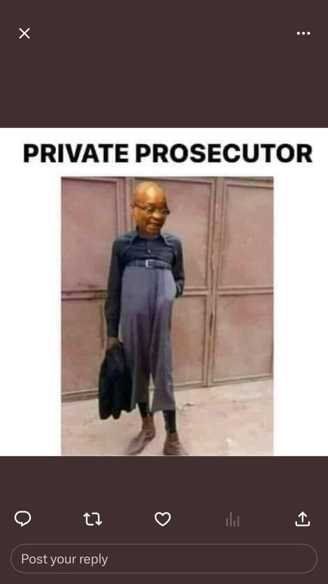 IsmailAbramjee's tweet image. BREAKING NEWS:
Former President Jacob Zuma’s application for leave to appeal the dismissal of his private prosecution against Adv Billy Downer and Karyn Maughan has been dismissed with costs by the full bench of the PMB High Court.