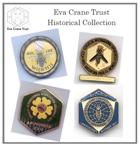 EvaCraneTrust's tweet photo. Time to reflect on the 2023 Apimondia and look forward to the next.
From our #HistoricalCollection, here are some badges from previous events -
Austria, 1956; Argentina, 1973, France, 1975 & Australia, 1977.
#BeeHistory #beeevents #apimondia https://t.co/qFq7s2TPrd