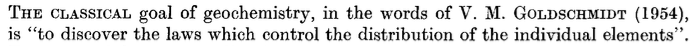 Sebastianndlp's tweet photo. #Oldpapersextracts 
"The classical goal of geochemistry, in the word of V.M. Goldschmidt (1954), is "to discover the laws which control the distribution of the individual elements"
Krauskopf, K.B., (1971) https://t.co/Br5iccYeqm