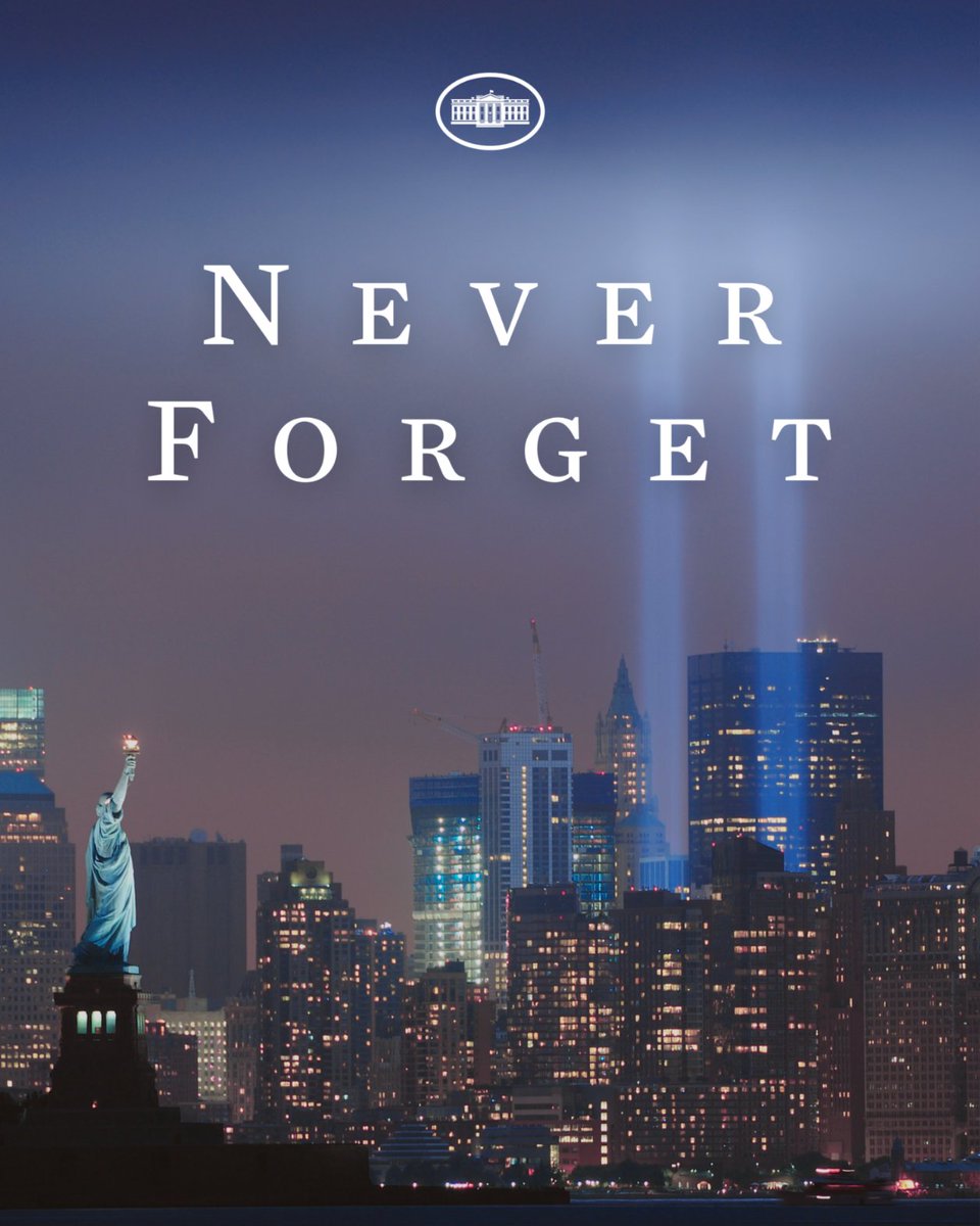 Today, we remember the 2,977 precious lives stolen from us on 9/11 and reflect on all that was lost in the fire and ash that September morning. The American story itself changed on this day 22 years ago. But what could not — and will not — change is the character of this nation.