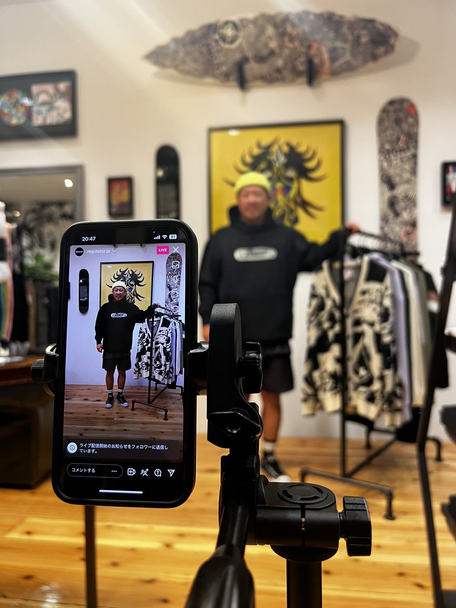 REGULATOR_WEB's tweet photo. インスタライブ中◎
https://t.co/sLHwepiFd6…
TAIRA LIVEが月曜日になりました◎
#volcom #volcomosaka #volcomjapan https://t.co/5M0H3qaJbv