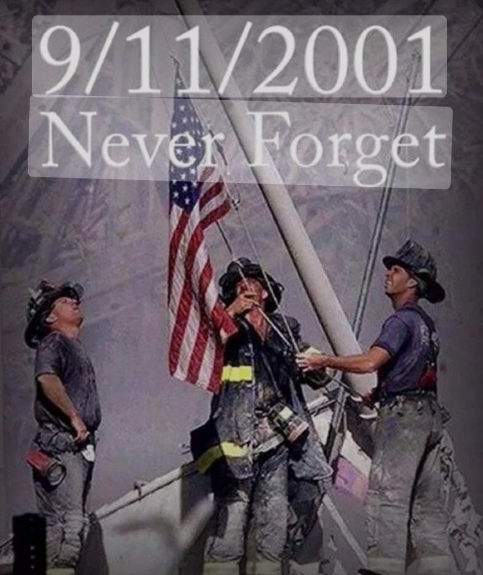 Today we pause, honor and remember the hundreds of innocent civilians and first responders who lost their lives at the hands of terrorists on American soil. Let us never forget!