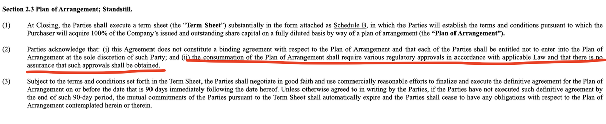At this point, we would like to take a look at the unbound acquisition agreement between INX and the Republic.

First of all, the 90 days after the contract date will come this week. I'm sure many of you are looking forward to this week. 

I leave this article for those who will