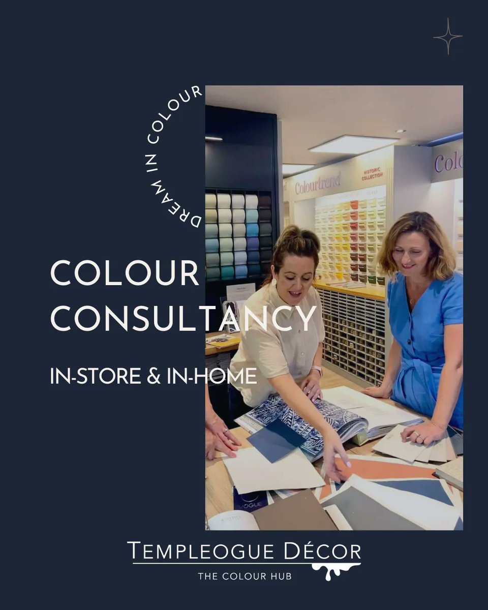 During our personalised 60 minute in-store colour consultancy session, our colour and design consultants help to simplify the process of choosing colour by discussing your plans, ideas, and your style preferences. thecolourhub.ie/product-catego… 

#colourconsultation #colourconsultancy