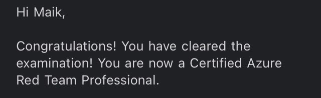It’s official! 🥳🥳

Another one in the 📚 &amp; w/ 48h turnaround time from handing in the report till notice very quick as well 🏃‍♂️

This was the best cert experience I had until now, everything was taught in the course &amp; the exam was straight forward 👏

Thx again <a href="/AlteredSecurity/">Altered Security</a>