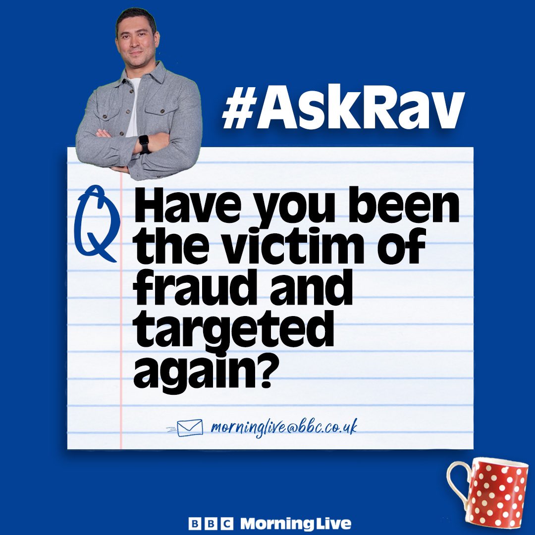 Recovery fraud, where scammers target and exploit victims of fraudsters are on the rise. On Wednesday @RavWilding will be showing us how to potentially get your money back if it happens to you. 📧 Have you been the victim of fraud and targeted again? Tell us about it, if so!