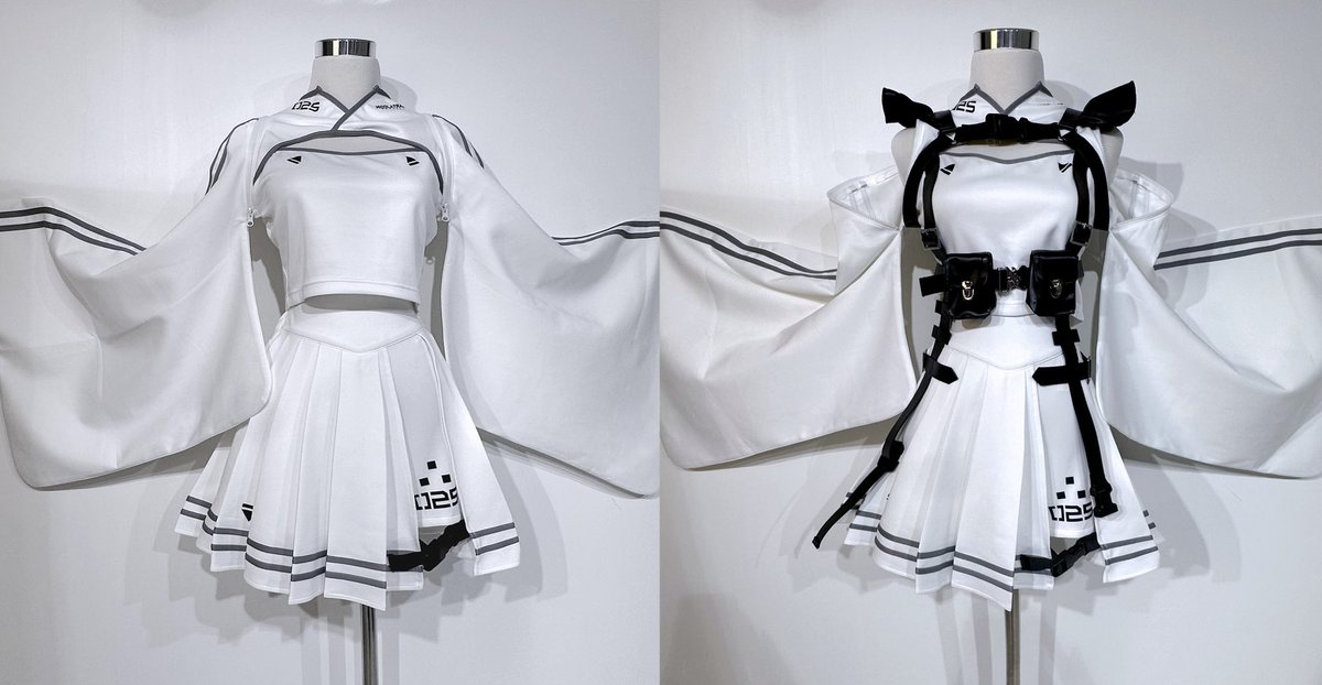 機械少女着物ジャージセットアップ》 WHITE これぞクールジャパン