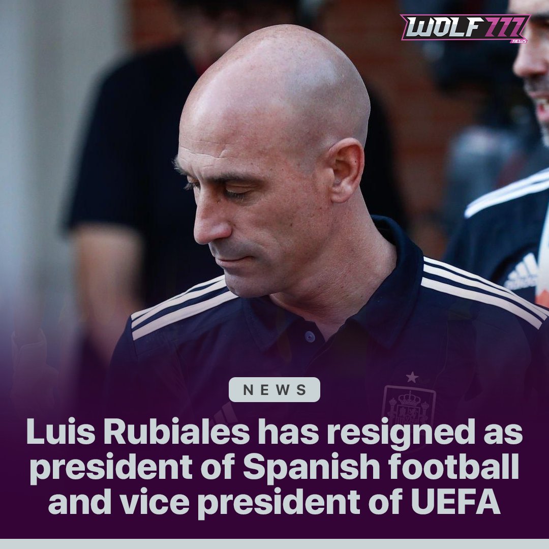 Luis Rubiales resigns after Jenni Hermoso Women's World Cup kiss scandal.

#luisruelas #jennihermoso #spanishfootball #Football #wolf777news