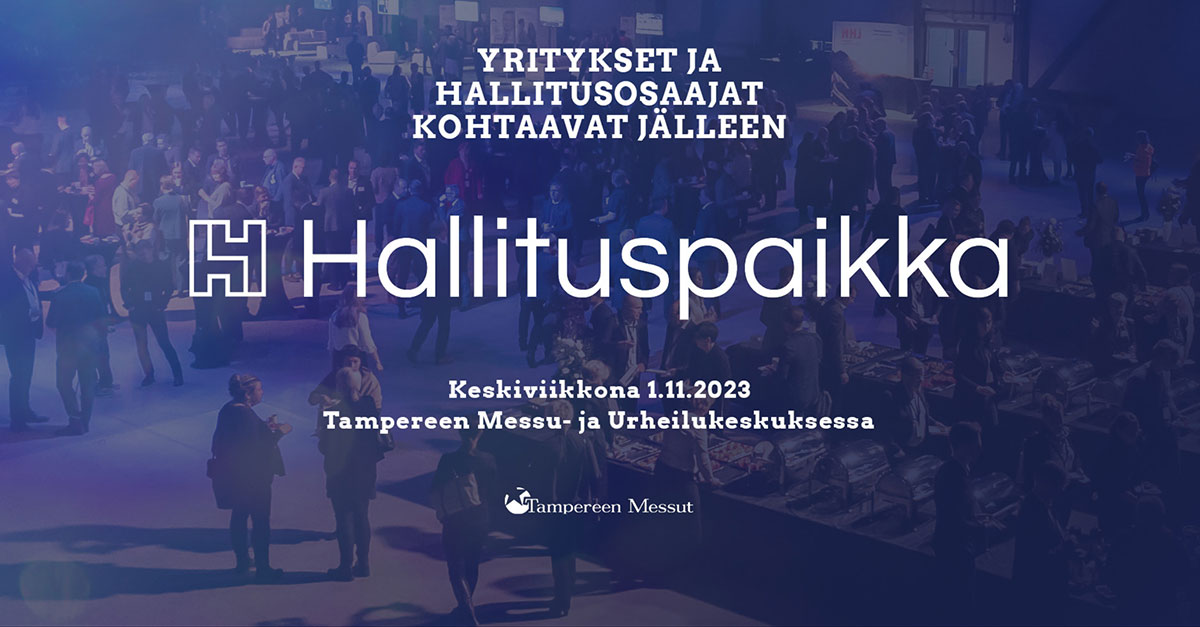 KPMGFinland's tweet photo. Olemme mukana #hallituspaikka2023 -tapahtumassa. Muun muassa tulevaisuuden strategia ja kyvykkyyksien reagointiherkkyys vaativat hallitukselta monenlaista osaamista. Lue asiantuntijoidemme @heinanen_risto ja @AdamssonKirsi blogi: https://t.co/CSDcyO1E8i https://t.co/bVqvkGmGZ3