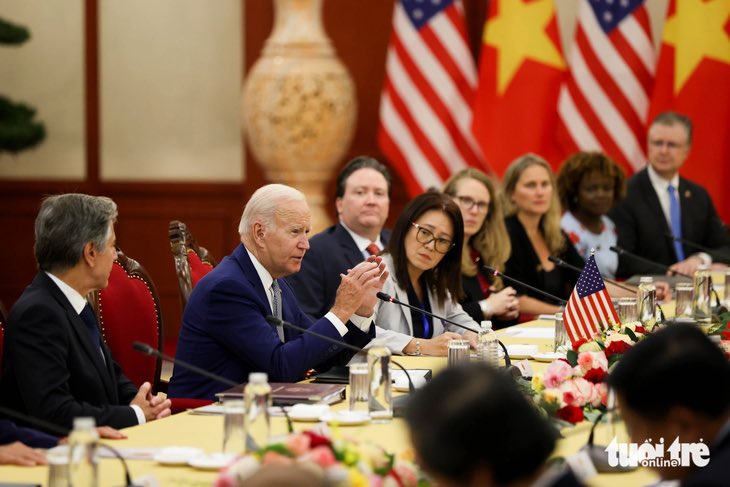 justtodo18's tweet photo. 2023: 🇺🇸 President #JoeBiden visited Vietnam on the 10th anniversary of the Vietnam - US #ComprehensivePartnership, and the two sides realized that upgrading diplomatic relations was urgent and they established #Vietnam 🇻🇳- #US 🇺🇸#ComprehensiveStrategicPartnership. https://t.co/v0CM8VThe6