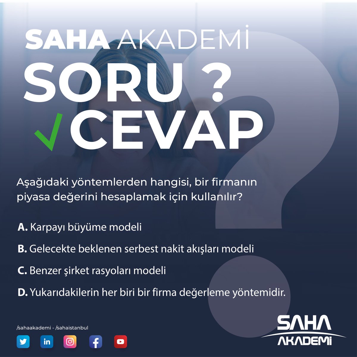 ✅ SAHA AKADEMİ; savunma, havacılık ve uzay sektörlerinin ihtiyacı olan insan kaynağının yetiştirilmesi amacıyla eğitim vermektedir. sahaakademi.com/tr/saha-mba/