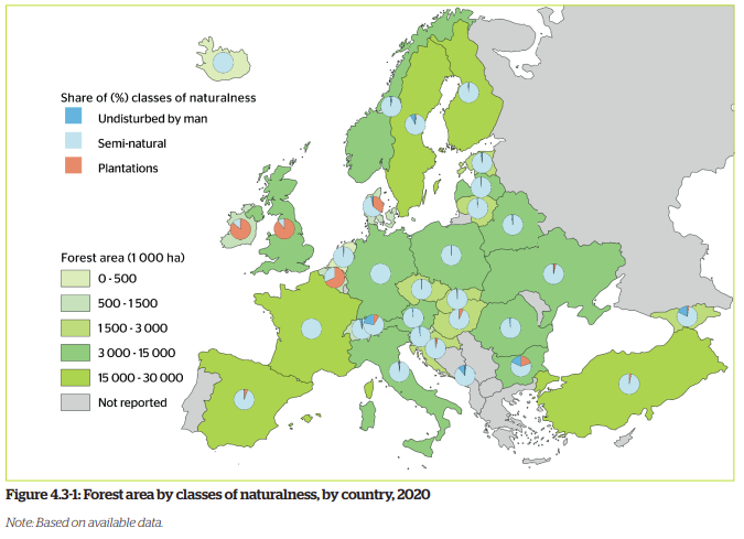 -'Vi har så mycket plantageskog i Sverige', -'Det är plantageskog var man än tittar'- Jasså? Inte ens EU anser detta. Källa: EU:s state of forests (2022)