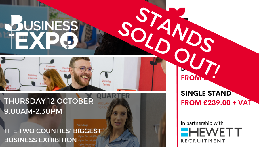HewettBiz's tweet photo. Stands at the October '23 Expo, in partnership with @HW_Chamber and Hewett Recruitment, are now sold out!
The popular Chamber Business Expo returns on 12th October. Looking to attend? Pre-register your attendance here👉https://t.co/PG5DunK6Fv

#HWExpo #eventpartners #businessexpo https://t.co/2ip9WKrSIb