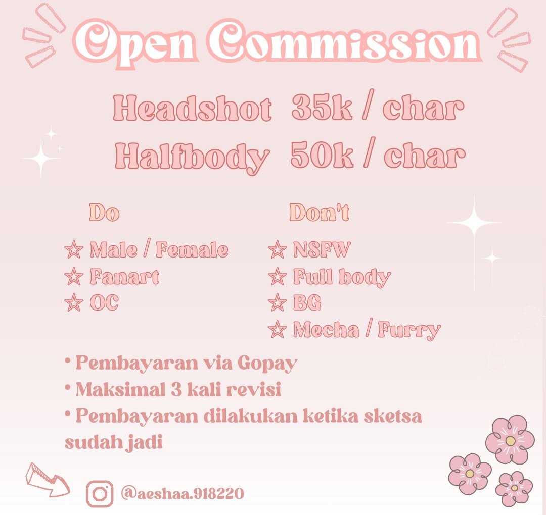 09104_art's tweet photo. Haloo, aku open commission nih, yang minat bisa dm ig aku ya. Terimakasih 🌷
#opencommissions 
#zonauang 
#commissionsopen 
#ArtCommission https://t.co/gw0bucyz0W