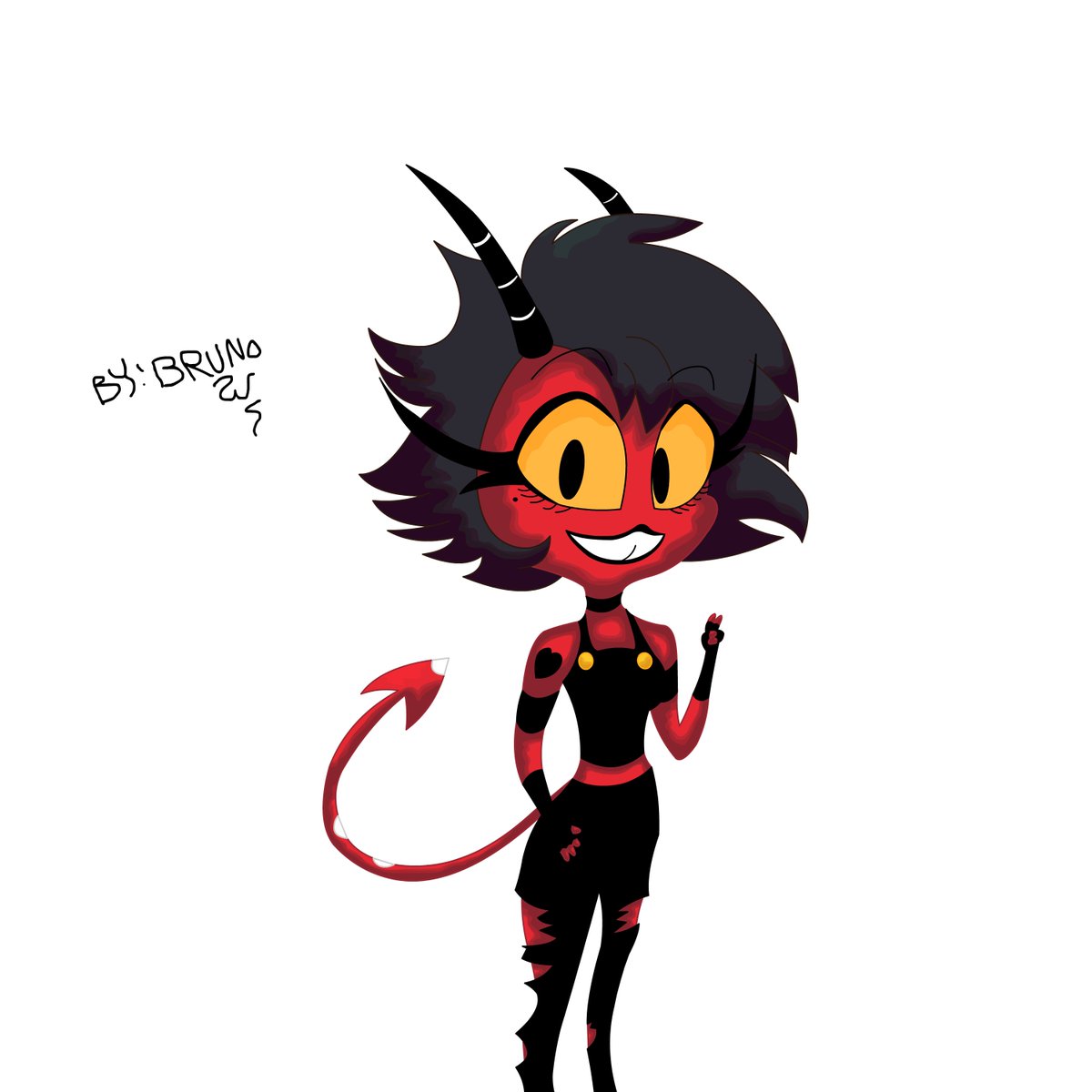 BrunoWArts's tweet photo. Desenhei a Millie #Fanarts #arte #desenho #HelluvaBoss #millieart #Millie #digitalart #adobeanimate https://t.co/PgOrblAjzG