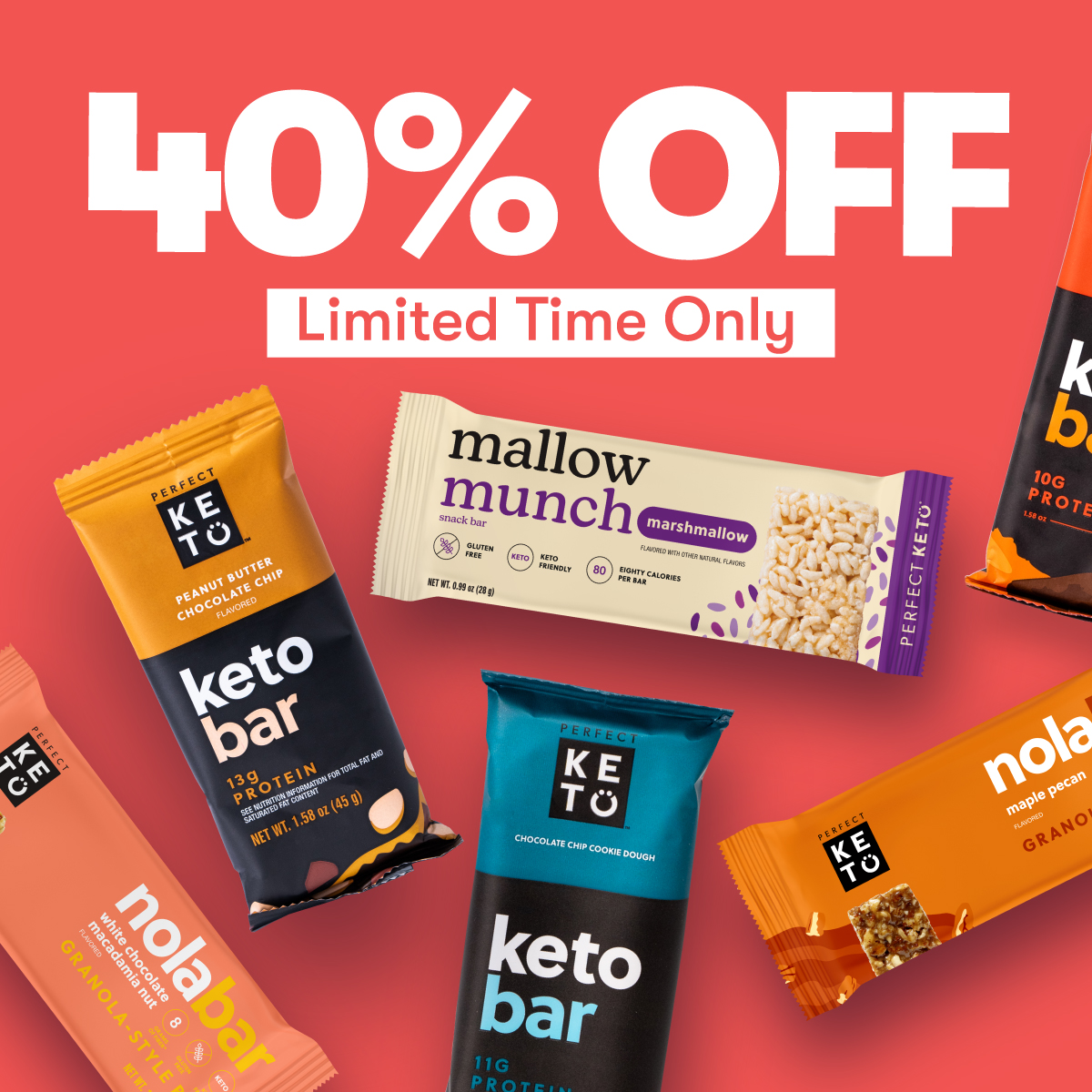 It’s time to RAISE THE BAR! 🍫 🙌And by “raise the bar” I mean: make that keto life easier, more affordable, and tastier. The best way to do that? Put it on auto-pilot with a subscription. 🎉When you subscribe to #PerfectKeto’s MVP Mallow Munch Bars, Nola Bars, or Perfect Keto
