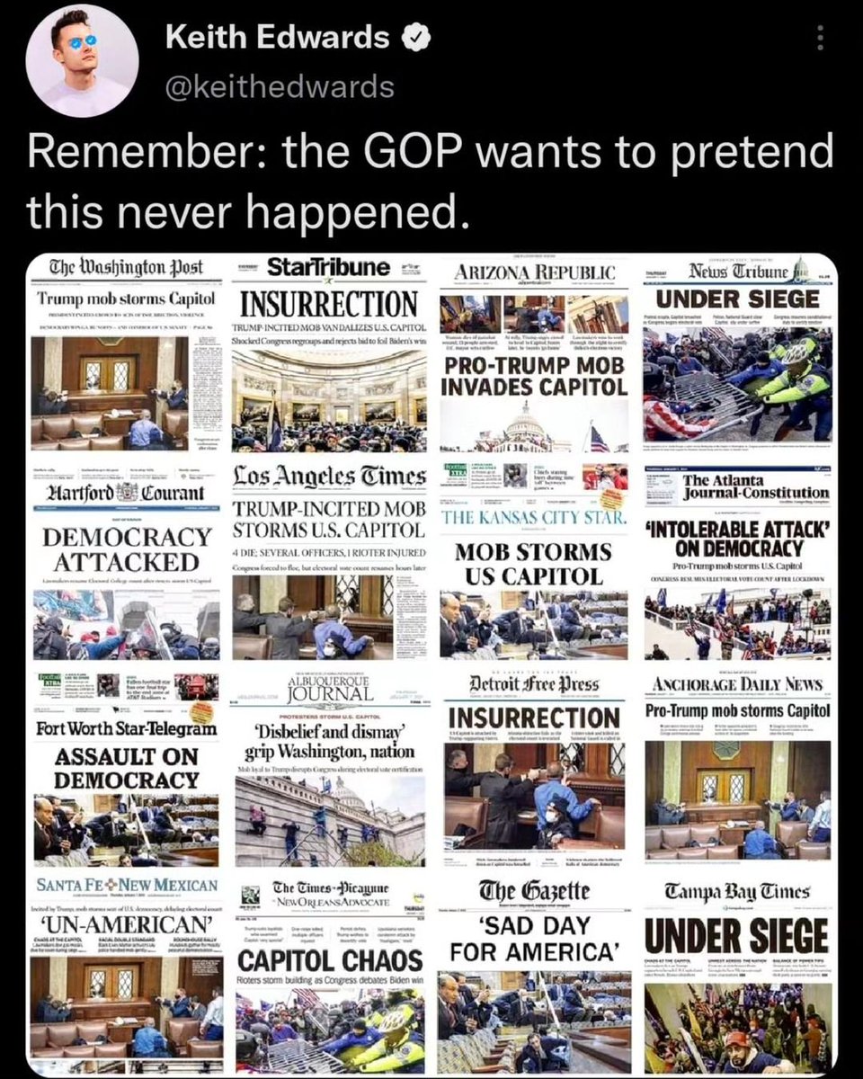 TonyHussein4's tweet photo. Always remember that the GOP and the RNC described the January 6th attack on the U.S. Capitol as 'legitimate political discourse.' #NeverForget. https://t.co/zFIw0iV3Ha