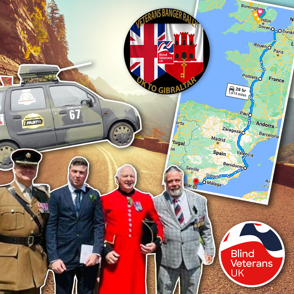 This September several staff members and a Chelsea Pensioner are driving two cars in the Veterans Banger Rally from Dover to Gibraltar. 
If you would like to support raising funds for the charity, please see the link to the JustGiving page below.
bit.ly/3RgIDfN
