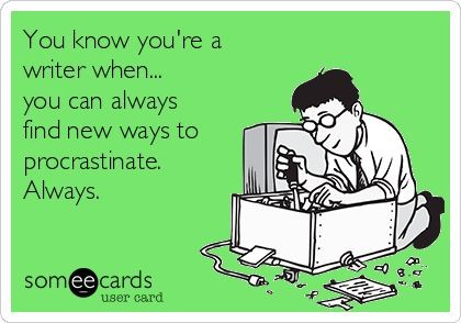 What is your favorite way to procrastinate? #writersoftwitter #writerscommunity