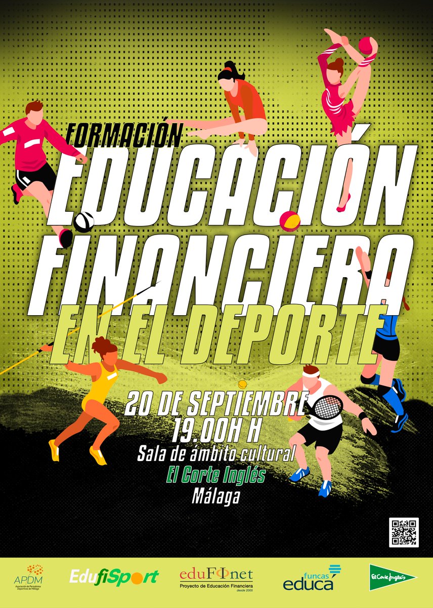 📌1️⃣ cita #educacionfinancieraparaeldeporte⬇️⁣
⁣
📆Miércoles, 20 de septiembre
🕠19H⁣
📍Sala Ámbito Cultural <a href="/elcorteingles/">El Corte Inglés</a> 
🗣️José Manuel Domínguez, director de <a href="/edufinet/">Edufinet</a>  junto a los periodistas <a href="/emilio6fdez/">Emilio Fernández</a> <a href="/MarinaRivasG/">Marina Rivas</a>  y el presidente de la APDM, Antonio Rengel.
