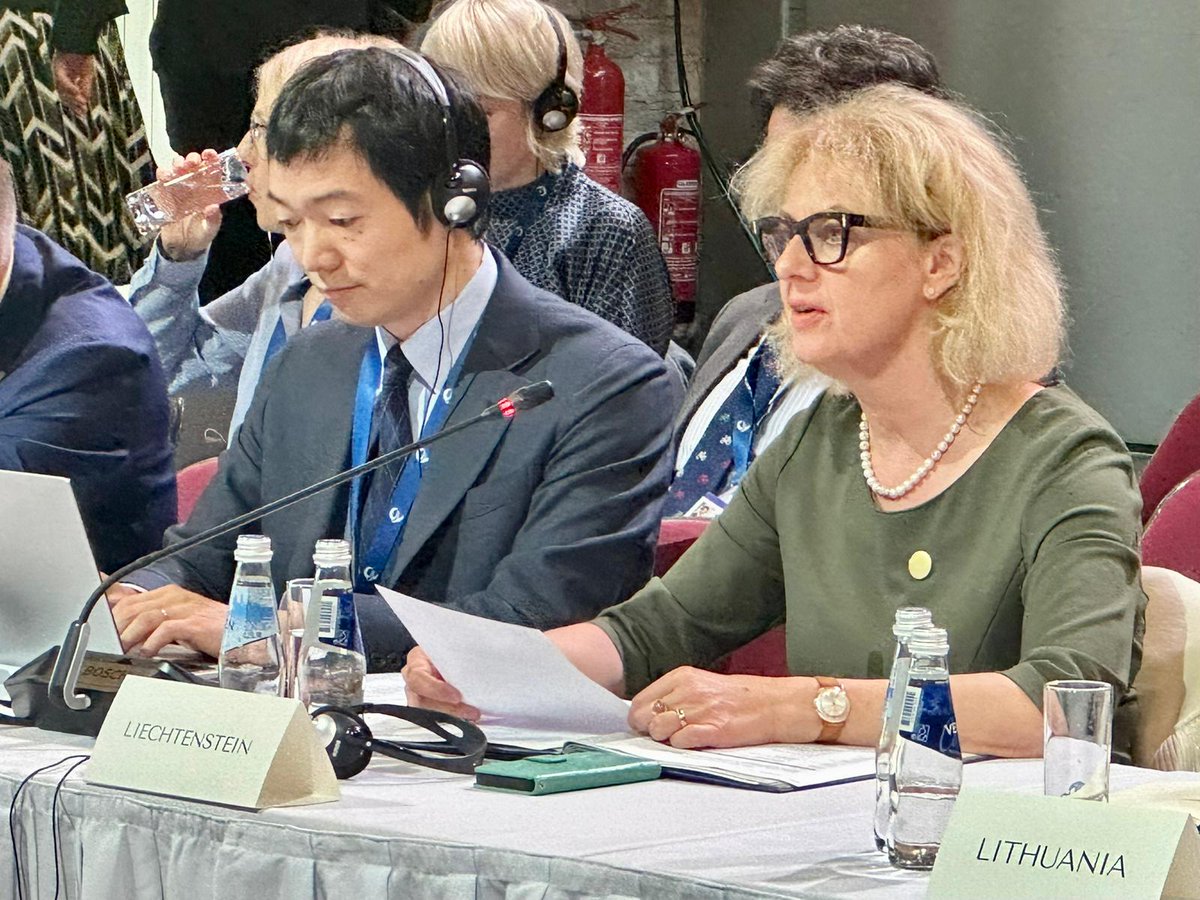 In her remarks at today's @CoE #MinistersOfJusticeConference in #Riga, #Liechtenstein Minister of Justice Graziella Marok-Wachter emphasised 🇱🇮's support for the Register of Damage for #Ukraine and underlined our strong commitment to #Accountability for the #CrimeOfAggression.