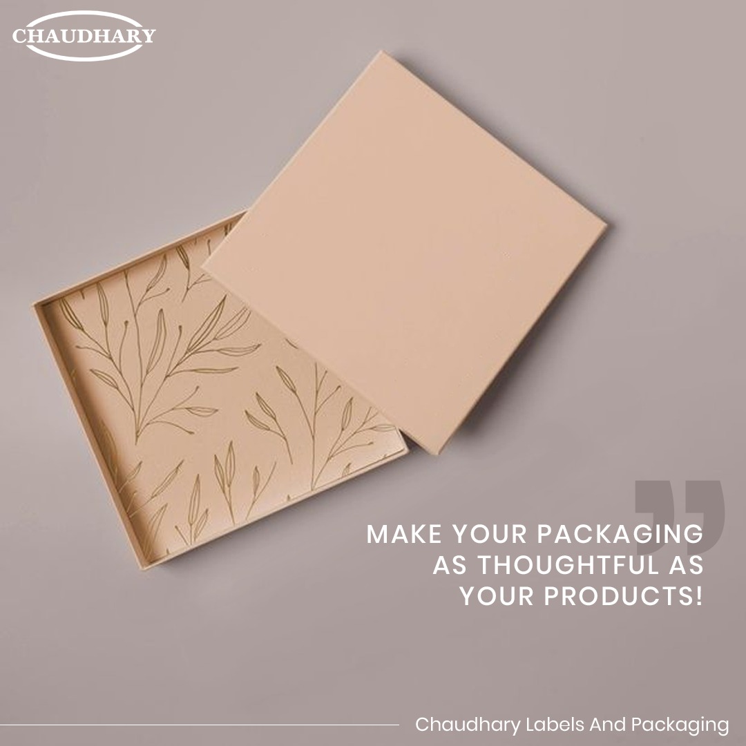 Our rigid boxes are designed to make your packaging as thoughtful as your products, leaving a lasting impression every time. Elevate your brand with us today!

#chaudharylabels #rigidboxes #customprint #packaging #box #labelprinting #merchandise #papersmaterials