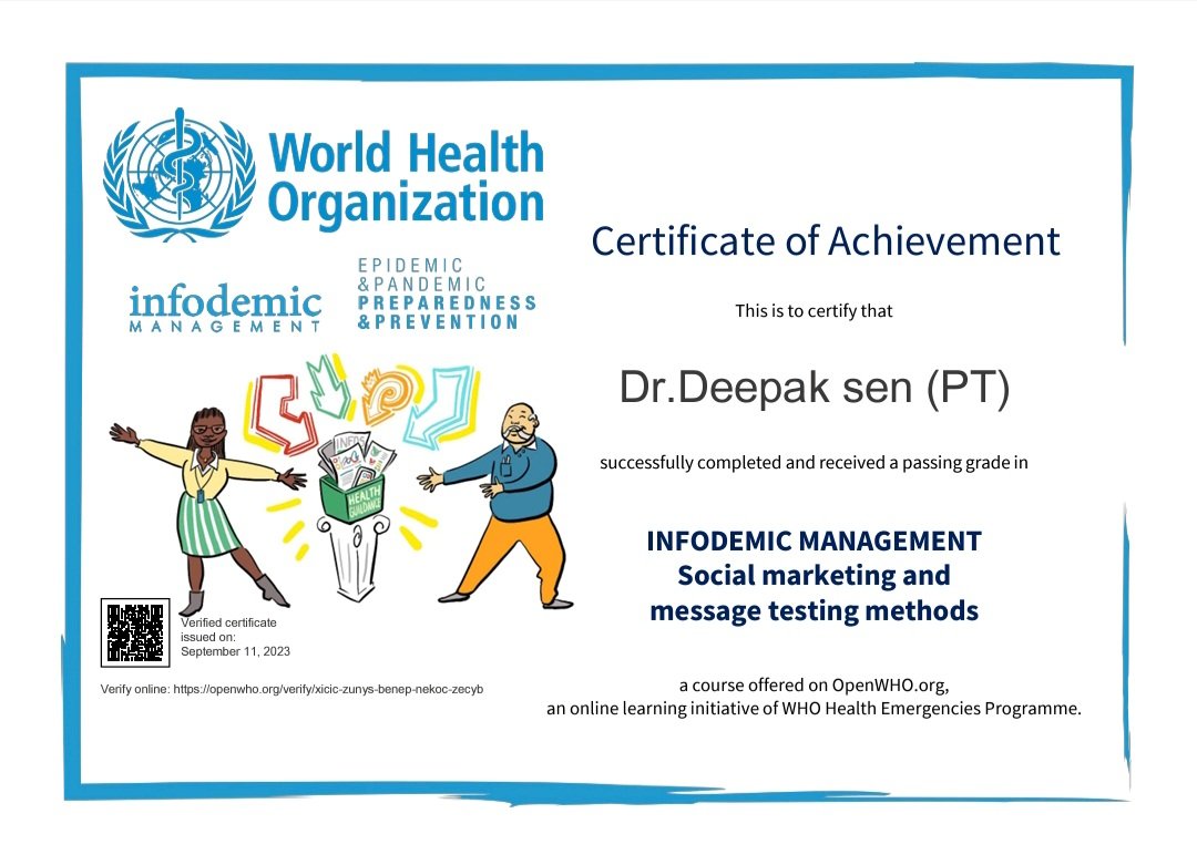 Deepaksenphysio's tweet photo. INFODEMIC MANAGEMENT
Social marketing and
message testing methods https://t.co/F2e8lS9ZTh