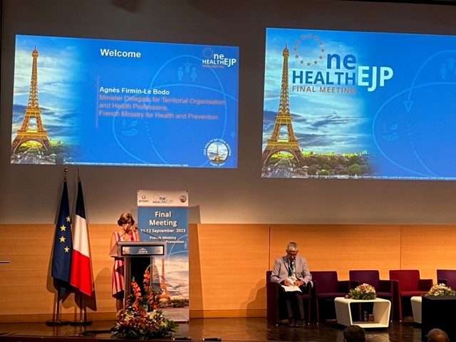 Welcome to our #OHEJP #FinalMeeting in Paris! Fantastic welcome addresses given by @vallet_benoit DG @Anses_fr & @agnesfirmin from French Ministry of Health & Prevention. Thanks to event organisers @Anses_fr & host venue French Ministry of Health & Prevention.