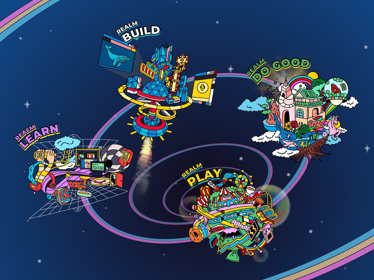 uuendylau's tweet photo. 1/5: 🚀 In #Mocaverse, #Mocas travel and explore across 4 realms to make networks, seek new knowledge and grow as a community!
(See threads👇🏻☄️)
Project: @animocabrands @MocaverseNFT
Artists: @uuendylau @hinzpak
#Mocafam #mocalised https://t.co/PZvFpegbow
