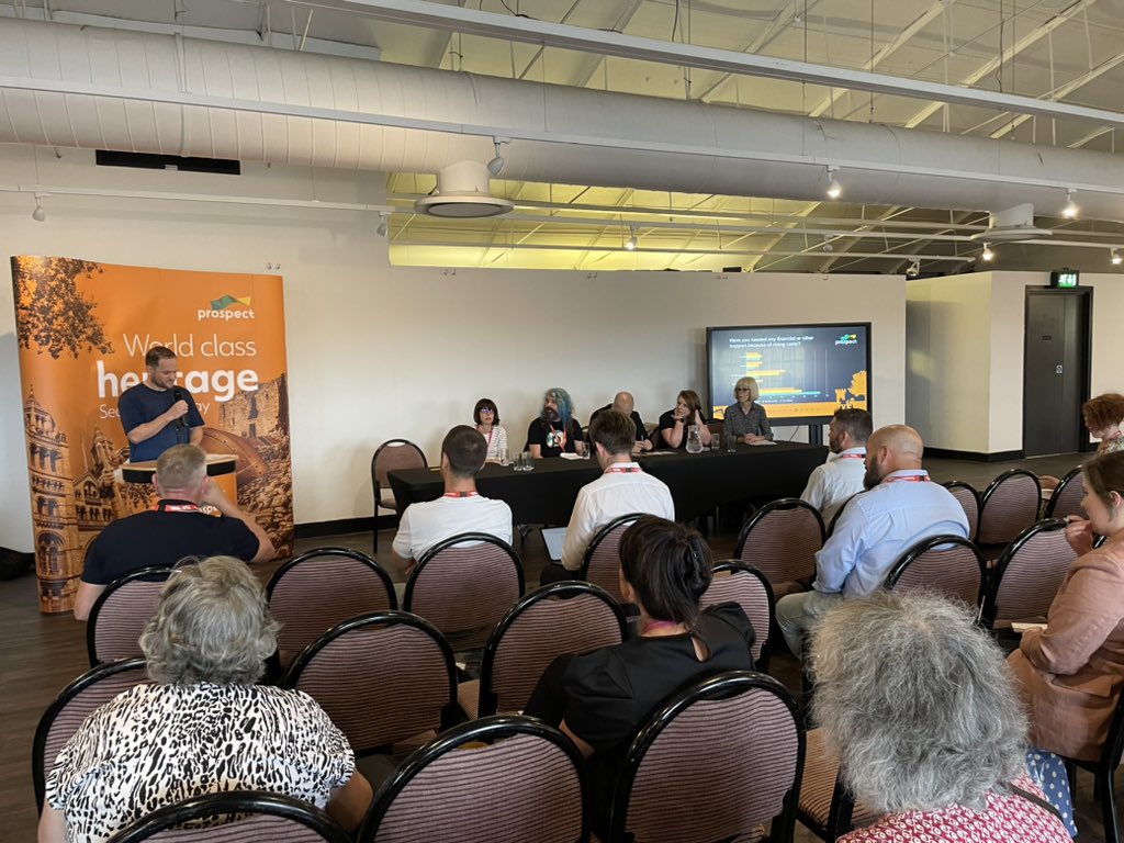 Fewer staff and more to do.

Prospect rep John Wilson explains some of the challenges facing members at our World Class Heritage Second Class Pay event at #TUC23