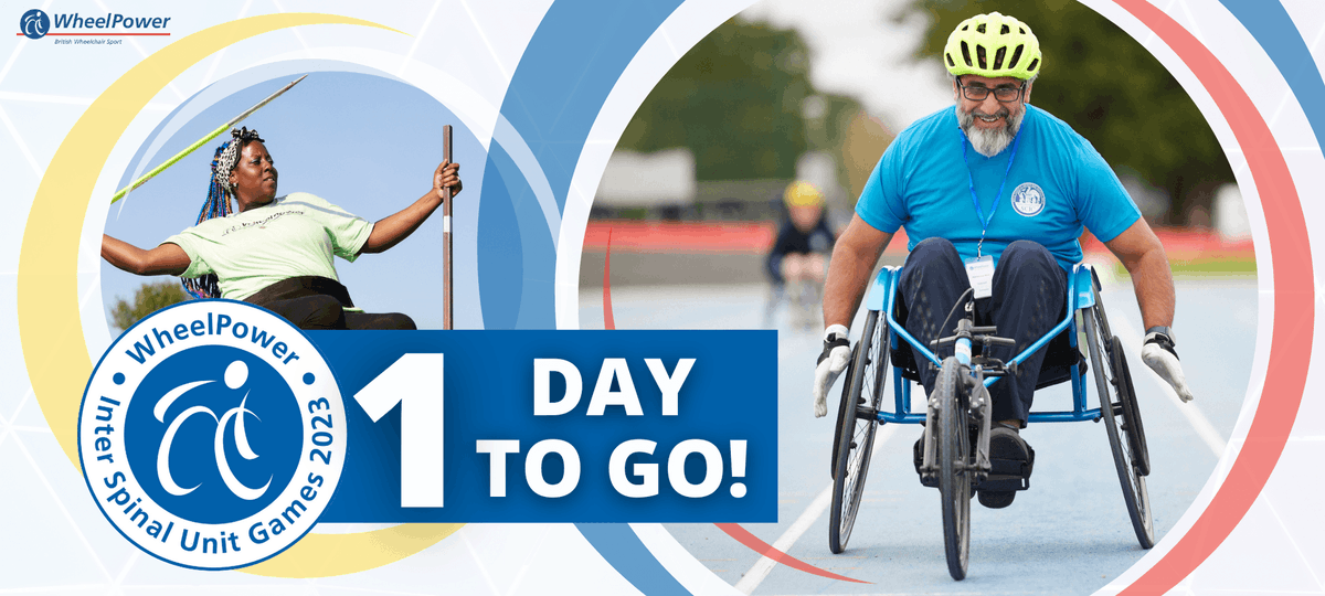wheelpower's tweet photo. 1 DAY TO GO! The 34th Inter Spinal Unit Games gets underway tomorrow and we can't wait to see you all! Over 75 newly injured spinal patients from across the UK are signed up for WheelPowers life changing sports event here at Stoke Mandeville Stadium #ISUG2023 https://t.co/Edcl3UDFZR