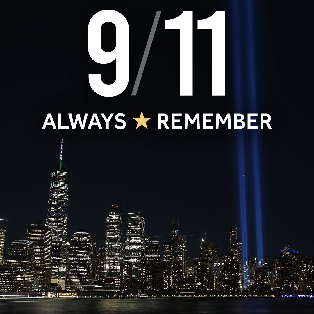 WLWT's tweet photo. Today we pause to honor the lives of those lost 22 years ago on Sept. 11. May we never forget ❤️🇺🇸 https://t.co/hzqRhOVUXT