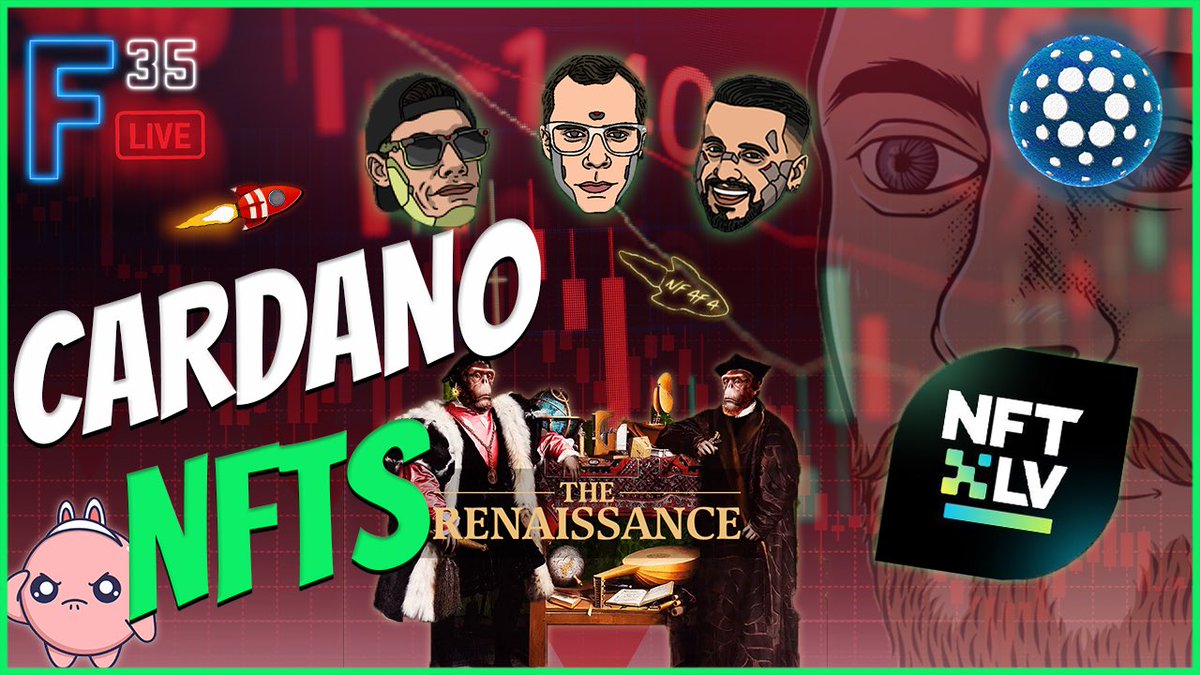 Freedom_35ers's tweet photo. Join us tonight at 9pm EST (1am UTC) for π΄ #F35Live π
The NFT Bear Market is in full force π»
ποΈ
π @the_ape_society - The Renaissance
π Road to @NFTxLV
π @HouseOfTitans_ & @The_Block_Group Mint Recap
#CNFTCommunity #NFTPodcast #CardanoCommunity #Cardano #CardanoNFT #NFTGaming #NFTxLV2023 #TAS