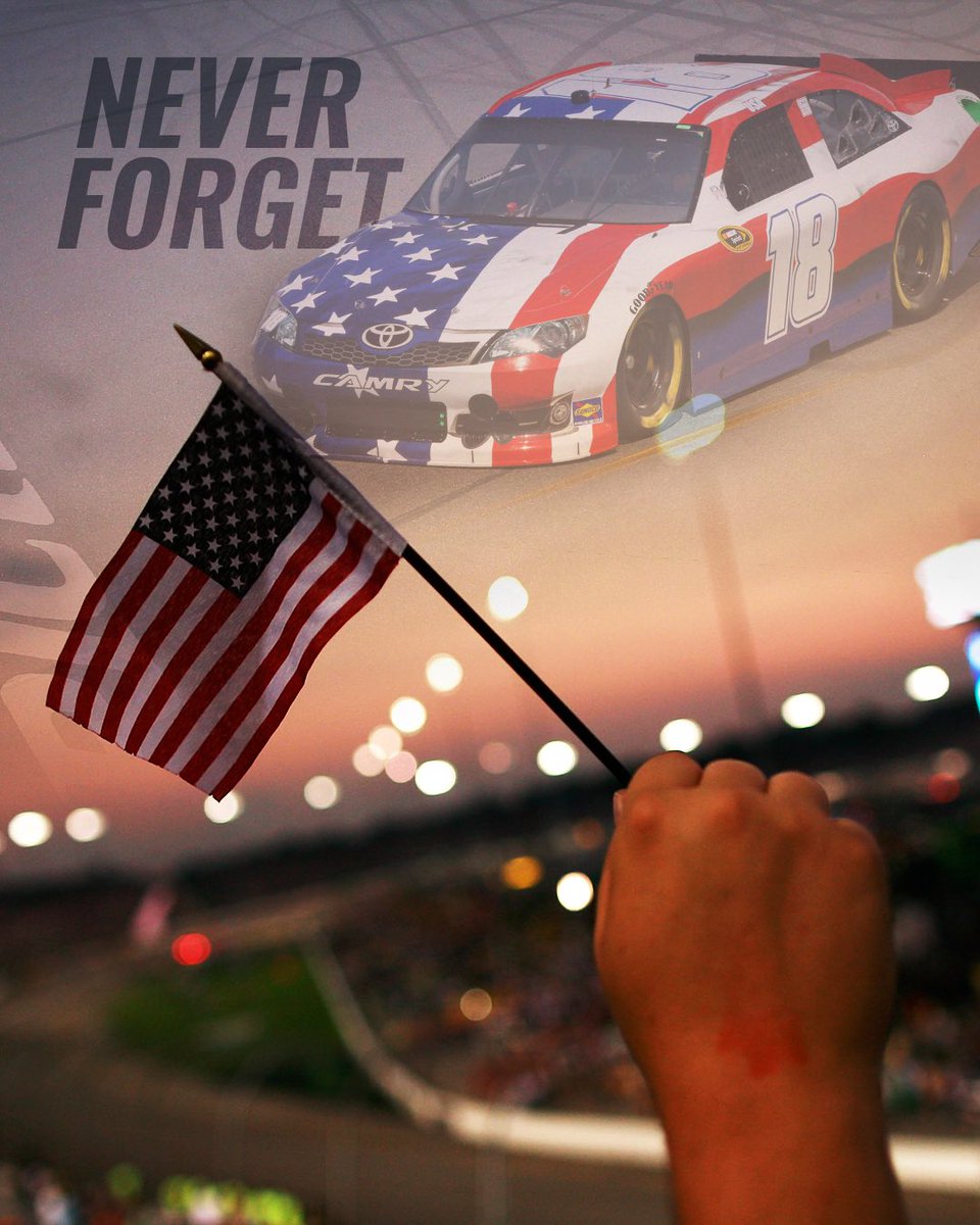 JoeGibbsRacing's tweet image. Today, we remember those who lost their lives on September 11, 2001. We also honor the frontline heroes who bravely stepped up on that tragic day. 

Never forget 🇺🇸